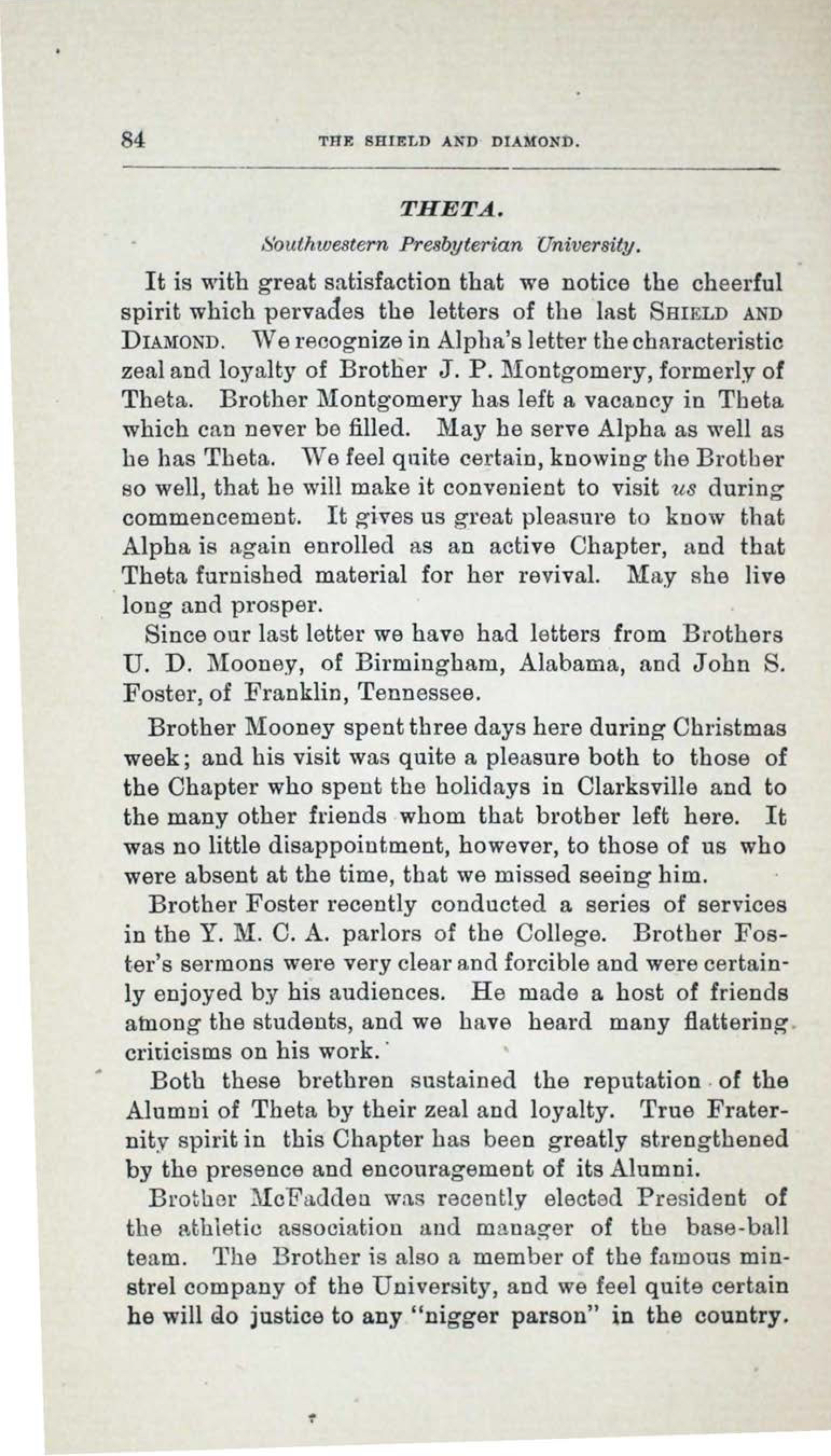 Theta, February 1900